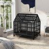 Heavy Duty Dog Cage pet Crate with Roof