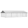 Outdoor Dog Kennel with Roof 236.2"x118.1"x59.1"