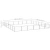 Dog Kennel Silver 387.5 ft¬≤ Steel