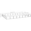 Dog Kennel Black 430.6 ft¬≤ Steel