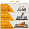 Dog Bed Mat Comfortable Fleece Pet Dog Crate Carpet Reversible Pad Joint Relief S Size