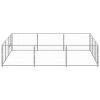 Dog Kennel Silver 96.9 ft¬≤ Steel