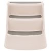 Folding 3-Step Dog Stairs Cream 19.7"x15"x15" Plastic