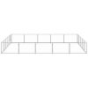 Dog Kennel Silver 269.1 ft¬≤ Steel