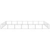 Dog Kennel Silver 376.7 ft¬≤ Steel