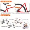 110Lb Capacity Adjustable Rear Bike Rack - Bike Cargo Rack Bicycle Rack for Adult Back of Bike Carrier