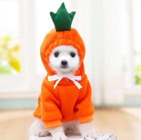 Cute Fruit Dog Clothes For Small Dogs Hoodies Winter Warm Fleece Pet Clothing Puppy Cat Costume Coat For French Chihuahua Outfit (Option: 3 Style-M)