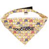 Touchdog 'Bad-to-the-Bone' Elephant Patterned Fashionable Velcro Bandana