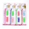 Two Headed Dog Toothbrush Set Canine Dental Hygiene Brush with 2 Finger Brushes Soft Bristles