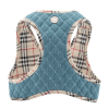 Step-In Denim Dog Harness - Beige Plaid