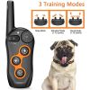 Dog Training Collar; 100% Waterproof Dog Shock Collar with Remote Range 1300ft; 3 Training Modes; Beep; Shock; Vibration; Rechargeable Electric Shock