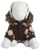 Designer Patterned Suede Argyle Sweater Pet Jacket