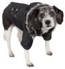 Ruff-Choppered Denim Fashioned Wool Pet Coat