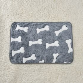 For Common Dogs Blanket Non-slip Seat Cushion (Option: Bone-60x80cm)